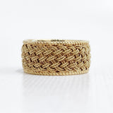 TIFFANY&Co. 18k Gold Woven Mesh Ring VINTAGE ヴィンテージ 18金イエローゴールド メッシュ 約9.5号 リング・指輪 ゴールド ユニセックス ティファニー【中古】6-0901G♪