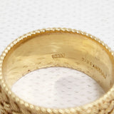 TIFFANY&Co. 18k Gold Woven Mesh Ring VINTAGE ヴィンテージ 18金イエローゴールド メッシュ 約9.5号 リング・指輪 ゴールド ユニセックス ティファニー【中古】6-0901G♪