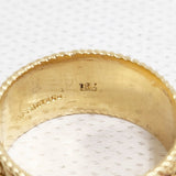 TIFFANY&Co. 18k Gold Woven Mesh Ring VINTAGE ヴィンテージ 18金イエローゴールド メッシュ 約9.5号 リング・指輪 ゴールド ユニセックス ティファニー【中古】6-0901G♪