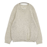 MAISON MARGIELA Distressed Sweater サイズXL S50GP0176 S16788 ダメージ加工 セーター ニット オフホワイト メンズ メゾンマルジェラ【中古】6-0901T♪