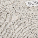 MAISON MARGIELA Distressed Sweater サイズXL S50GP0176 S16788 ダメージ加工 セーター ニット オフホワイト メンズ メゾンマルジェラ【中古】6-0901T♪