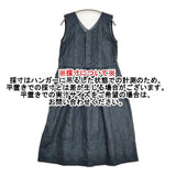 45R/45rpm モンプチデニムのペチドレス（濃） カットワーク 定価77000円 ワンピース ネイビー レディース フォーティーファイブアールピーエム【中古】6-0901S♪