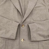 AURALEE WOOL FULLING FLANNEL JACKET サイズ3 A20AJ01CF 定価63800円 ウール テーラードジャケット ベージュ メンズ オーラリー【中古】6-0925T♪