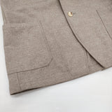 AURALEE WOOL FULLING FLANNEL JACKET サイズ3 A20AJ01CF 定価63800円 ウール テーラードジャケット ベージュ メンズ オーラリー【中古】6-0925T♪