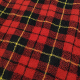 R&D.M.Co- WOOL TARTAN CHECK STRING SKIRT 定価53900円 ウールタータンチェック ロングスカート wallace レッド ブラック レディース オールドマンズテーラー【中古】6-1009T♪