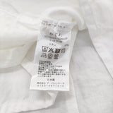 かぐれ リネンクルーネックハーフスリーブ 定価15400円 GAA5-23M019 ブラウス シャツ 25SS ホワイト レディース かぐれ/KAGURE【中古】6-0901S♪