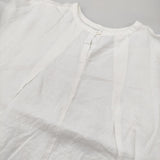 かぐれ リネンクルーネックハーフスリーブ 定価15400円 GAA5-23M019 ブラウス シャツ 25SS ホワイト レディース かぐれ/KAGURE【中古】6-0901S♪