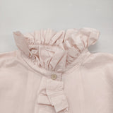 fofofofa LEI BLOUSE/WHISPER PINK フリル 定価34100円 日本製 チュニック ブラウス シャツ ライトピンク レディース【中古】6-0901M♪