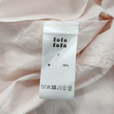 fofofofa LEI BLOUSE/WHISPER PINK フリル 定価34100円 日本製 チュニック ブラウス シャツ ライトピンク レディース【中古】6-0901M♪