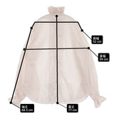 fofofofa LEI BLOUSE/WHISPER PINK フリル 定価34100円 日本製 チュニック ブラウス シャツ ライトピンク レディース【中古】6-0901M♪