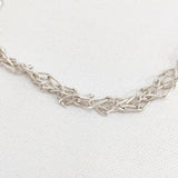 Preek braid chain necklace チェーン ネックレス シルバー レディース プリーク【中古】6-0901G♪