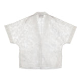 UNITED ARROWS ラメカットジャガードジャケット ウォッシャブル サイズ38 定価31900円 テーラードジャケット 26SS ホワイト レディース ユナイテッドアローズ【中古】6-0901S♪