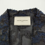 UNITED ARROWS カットジャガードジャケット ウォッシャブル サイズ38 定価31900円 テーラードジャケット 26SS ネイビー レディース ユナイテッドアローズ【中古】6-0901S♪
