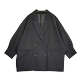 JOURNAL STANDARD L'essage シアー無地ドルマンジャケット 定価33000円 ジャケット 26SS ブラック レディース ジャーナルスタンダードレサージュ【中古】6-0901M♪