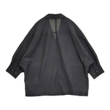 JOURNAL STANDARD L'essage シアー無地ドルマンジャケット 定価33000円 ジャケット 26SS ブラック レディース ジャーナルスタンダードレサージュ【中古】6-0901M♪