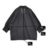 JOURNAL STANDARD L'essage シアー無地ドルマンジャケット 定価33000円 ジャケット 26SS ブラック レディース ジャーナルスタンダードレサージュ【中古】6-0901M♪