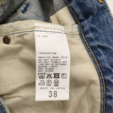 JOURNAL STANDARD L'essage サイドタックデニムパンツ サイズ38 定価24200円 ワイド デニムパンツ 26SS ブルー レディース ジャーナルスタンダードレサージュ【中古】6-0901G♪