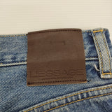 JOURNAL STANDARD L'essage サイドタックデニムパンツ サイズ38 定価24200円 ワイド デニムパンツ 26SS ブルー レディース ジャーナルスタンダードレサージュ【中古】6-0901G♪