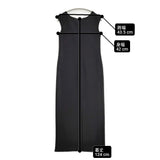 NOBLE コンフォートジャージー2WAYワンピース サイズ38 定価24200円 ノースリーブ ワンピース 26SS ブラック レディース ノーブル【中古】6-0901S♪