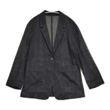 NOBLE エアリーメッシュロングジャケット サイズ38 定価36300円 テーラードジャケット 26SS ブラック レディース ノーブル【中古】6-0901M♪