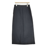 SLOBE IENA リネンmixストレッチタイトスカート サイズ38 定価11550円 ロングスカート 26SS ブラック レディース スローブイエナ【中古】6-0901G♪