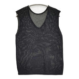 IENA ペーパーヤーン 2WAYベスト 定価13200円 ニット Vネック ベスト 26SS ブラック レディース イエナ【中古】6-0901M♪
