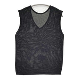 IENA ペーパーヤーン 2WAYベスト 定価13200円 ニット Vネック ベスト 26SS ブラック レディース イエナ【中古】6-0901M♪