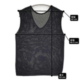 IENA ペーパーヤーン 2WAYベスト 定価13200円 ニット Vネック ベスト 26SS ブラック レディース イエナ【中古】6-0901M♪