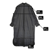 FRAMeWORK フレンチリネンシャツワンピース 定価20900円 バンドカラーシャツドレス ワンピース 26SS ブラック レディース フレームワーク【中古】6-0901M♪