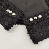 FOXEY BOUTIQUE 日本製 ボレロ サイズ40 日本製 ボタンレス ノーカラージャケット ブラック レディース フォクシー ブティック【中古】6-0901T♪