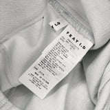 FRAY I.D 新品 ワイドバレルレッグパンツ サイズ0 定価20900円 FWFP262015 ベルテッド パンツ 26SS ライトブルー レディース フレイアイディー【中古】6-0901G♪