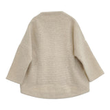 evam eva wool tweed short coat E233T138 定価48400円 ウールツイードショートコート ジャケット 23AW アイボリー レディース エヴァムエヴァ【中古】6-1009T♪
