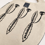 mina perhonen developpe egg bag abs9607 エッグバッグ トートバッグ ベージュ ブラック レディース ミナペルホネン【中古】6-0901G♪