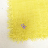 45R/45rpm 花刺繍 大判 ショール ストール イエロー レディース フォーティーファイブアールピーエム【中古】6-1012T◎