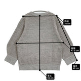 45R/45rpm pate a chou パトアシュ 長袖Tシャツ 裏起毛 スウェット グレー レディース フォーティーファイブアールピーエム【中古】6-0901T♪