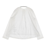 45R/45rpm 天竺のフレアTシャツ 定価18700円 長袖Ｔシャツ カットソー ロンＴ 26SS ホワイト レディース フォーティーファイブアールピーエム【中古】6-0904M♪