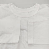 45R/45rpm 天竺のフレアTシャツ 定価18700円 長袖Ｔシャツ カットソー ロンＴ 26SS ホワイト レディース フォーティーファイブアールピーエム【中古】6-0904M♪