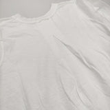 45R/45rpm 天竺のフレアTシャツ 定価18700円 長袖Ｔシャツ カットソー ロンＴ 26SS ホワイト レディース フォーティーファイブアールピーエム【中古】6-0904M♪