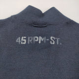 45R/45rpm USモーの908ブルゾン 定価72600円 ニットジャケット ブルゾン 25AW ネイビー レディース フォーティーファイブアールピーエム【中古】6-0901T♪