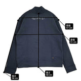 45R/45rpm USモーの908ブルゾン 定価72600円 ニットジャケット ブルゾン 25AW ネイビー レディース フォーティーファイブアールピーエム【中古】6-0901T♪