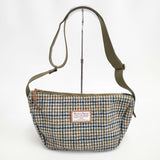 NORTH THREE QUARTER EAST Harris Tweed ハリスツイード ショルダーバッグ カーキ ホワイト レディース ノーススリークォーターイースト【中古】6-1012T◎