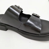 ecco METROPOLE SEOUL コンフォートサンダル サイズ38 定価28600円 サンダル 26SS ブラック レディース エコー【中古】6-0901S♪