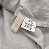 kapuwa 新品 風が通るなめらかモスリンブラウス インド製 定価12650円 ブラウス シャツ 26SS ライトグレー レディース カプワ【中古】6-0904M♪