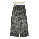 ADIEU TRISTESSE リバティプリントサイドストライプパンツ 定価27500円 イージーワイド パンツ 26SS ブラック グレー レディース アデュートリステス【中古】6-0904M♪