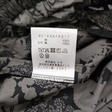 ADIEU TRISTESSE リバティプリントサイドストライプパンツ 定価27500円 イージーワイド パンツ 26SS ブラック グレー レディース アデュートリステス【中古】6-0904M♪