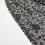 ADIEU TRISTESSE リバティプリントサイドストライプパンツ 定価27500円 イージーワイド パンツ 26SS ブラック グレー レディース アデュートリステス【中古】6-0904M♪
