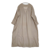 evam eva cotton tuck one-piece コットンタックワンピース E251T074 定価38500円 サイズM ワンピース 25SS グレージュ レディース エヴァムエヴァ【中古】6-0904M♪