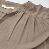 evam eva cotton tuck one-piece コットンタックワンピース E251T074 定価38500円 サイズM ワンピース 25SS グレージュ レディース エヴァムエヴァ【中古】6-0904M♪