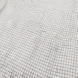Toujours oversize vest リネン チェック ジレ サイズ2 日本製 ベスト ホワイト ブラック レディース トゥジュー【中古】6-0904M♪