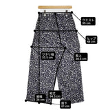 Toujours フラワープリント パジャマパンツ サイズ2 コットンストレッチ イージー ワイド パンツ 25AW ネイビー ホワイト レディース トゥジュー【中古】6-0904M♪